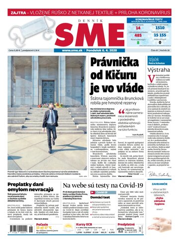 Obálka e-magazínu SME 6.4.2020