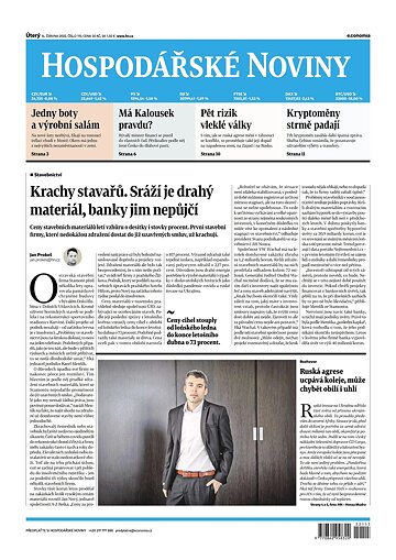 Obálka e-magazínu Hospodářské noviny 115 - 14.6.2022