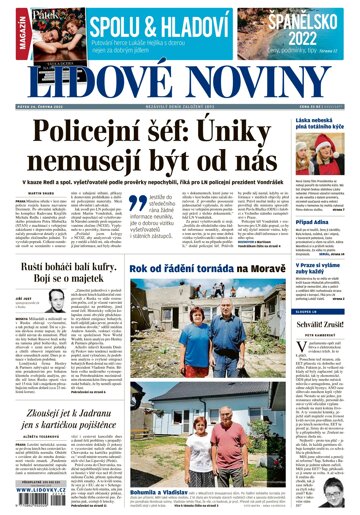 Obálka e-magazínu Lidové noviny 24.6.2022