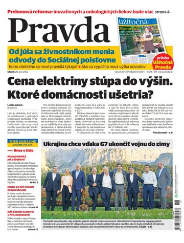 Obálka e-magazínu Pravda 28. 6. 2022