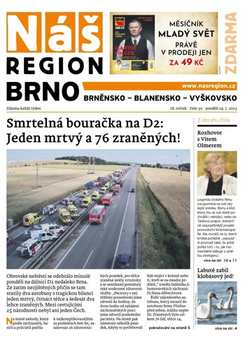 Obálka e-magazínu Náš Region - Brno 30/2023
