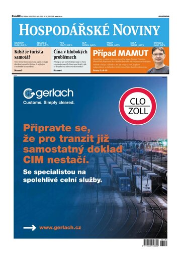Obálka e-magazínu Hospodářské noviny 165 - 28.8.2023
