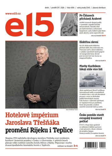 Obálka e-magazínu E15 29.1.2024