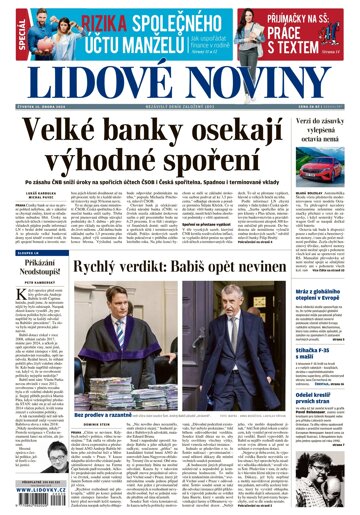 Obálka e-magazínu Lidové noviny 15.2.2024