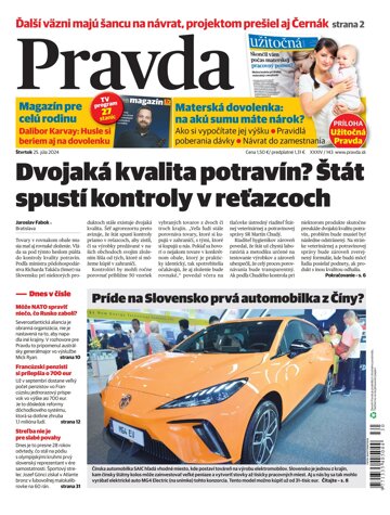 Obálka e-magazínu Pravda 25. 7. 2024