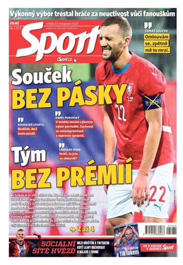 Obálka e-magazínu Sport 19.11.2025