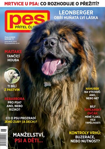 Obálka e-magazínu Pes přítel člověk 6/2026