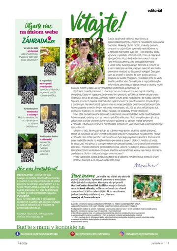 Obálka e-magazínu Záhrada 2026 07-08