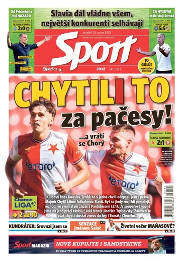 Obálka e-magazínu Sport 10.8.2026