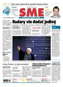 Obálka e-magazínu SME 7.8.2013