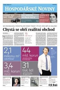 Obálka e-magazínu Hospodářské noviny 105 - 2.6.2014