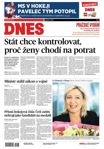 Obálka e-magazínu MF Dnes 6.5.2015