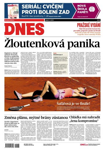 Obálka e-magazínu MF Dnes 5.6.2015