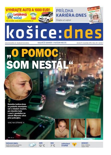Obálka e-magazínu košice:dnes 19.11.2015