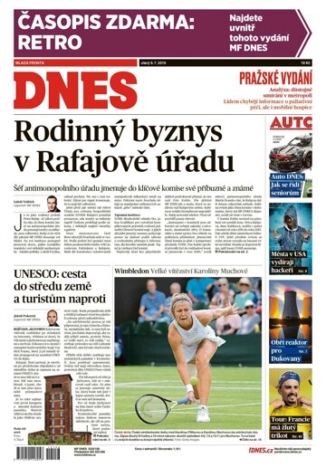 Obálka e-magazínu MF Dnes 9.7.2019