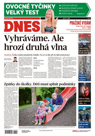 Obálka e-magazínu MF Dnes 5.5.2020