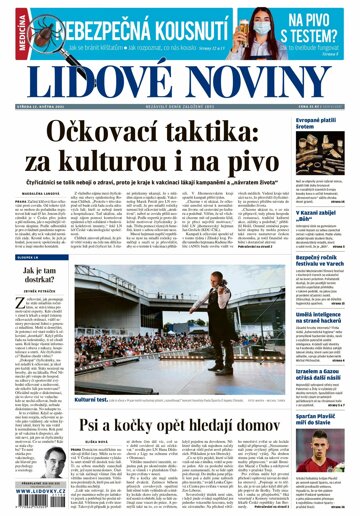 Obálka e-magazínu Lidové noviny 12.5.2021