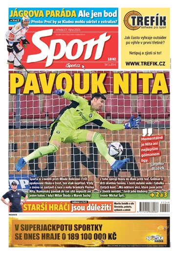 Obálka e-magazínu Sport 27.10.2021