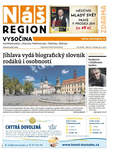Obálka e-magazínu Náš Region - Vysočina 26/2023