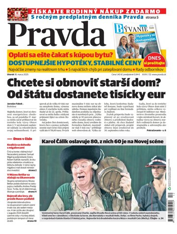 Obálka e-magazínu Pravda 18. 3. 2025