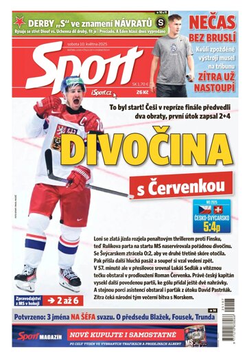 Obálka e-magazínu Sport 10.5.2025