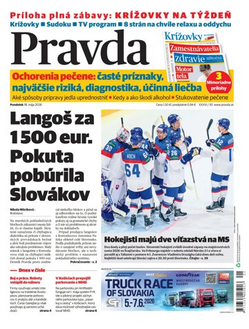 Obálka e-magazínu Pravda 18. 5. 2026