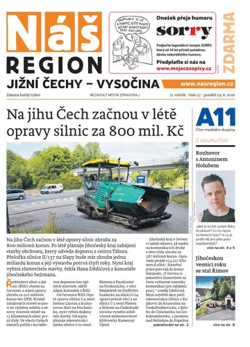 Obálka e-magazínu Náš Region - Vysočina 27/2026