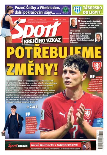 Obálka e-magazínu Sport 29.6.2026