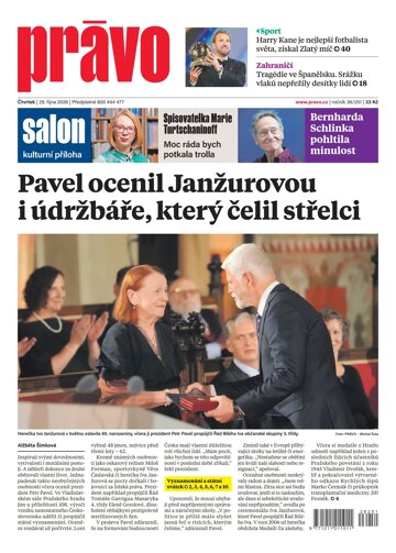 Obálka e-magazínu Deník Právo 29.10.2026
