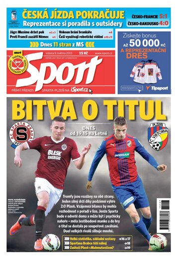 Obálka e-magazínu Sport 9.5.2015