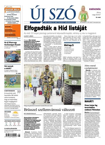 Obálka e-magazínu Új Szó 23.11.2015