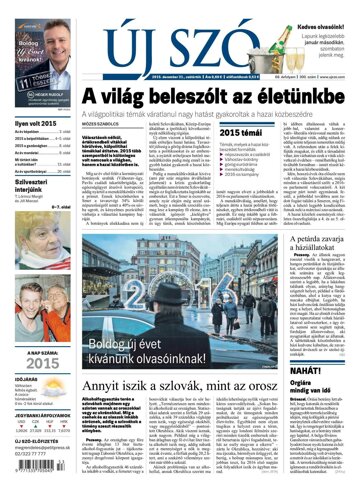 Obálka e-magazínu Új Szó 31.12.2015