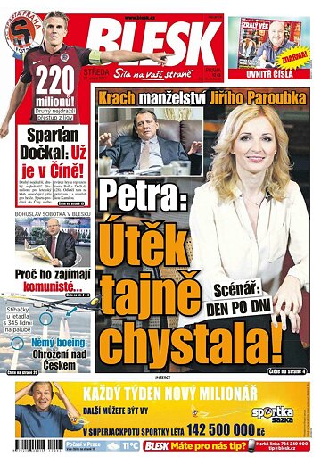 Obálka e-magazínu Blesk 22.2.2017