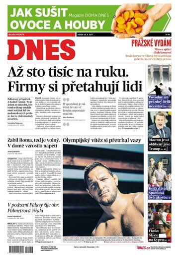 Obálka e-magazínu MF Dnes 16.8.2017