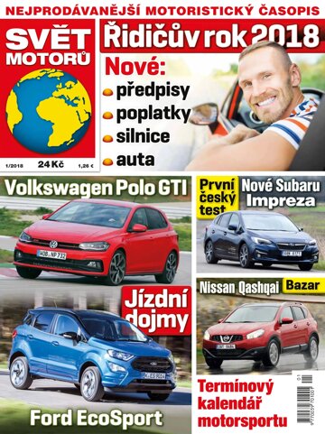 Obálka e-magazínu Svět motorů 2.1.2018