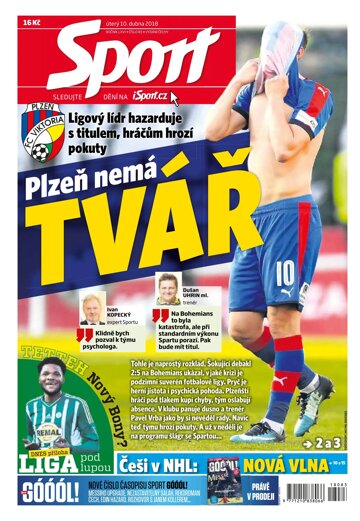 Obálka e-magazínu Sport 10.4.2018