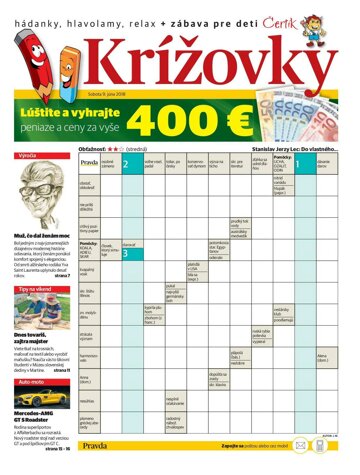 Obálka e-magazínu Krížovky 9. 6. 2018