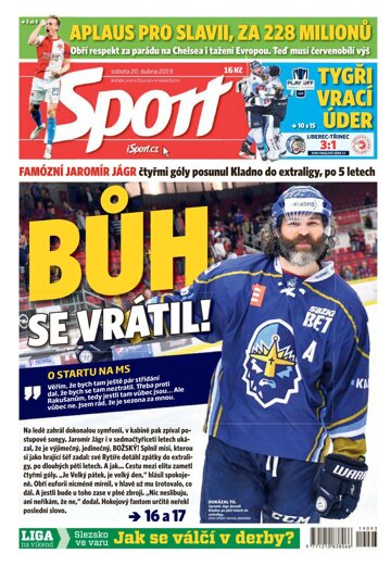 Obálka e-magazínu Sport 20.4.2019