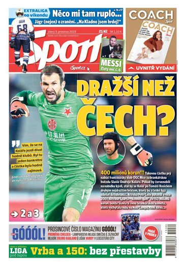 Obálka e-magazínu Sport 3.12.2019