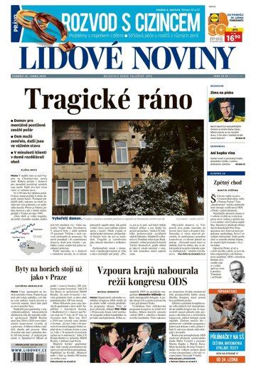 Obálka e-magazínu Lidové noviny 20.1.2020
