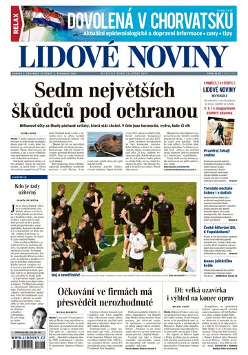 Obálka e-magazínu Lidové noviny 3.7.2021