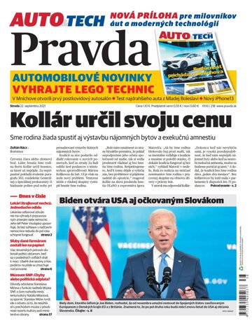 Obálka e-magazínu Pravda 22. 9. 2021