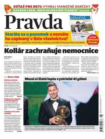 Obálka e-magazínu Pravda 1. 12. 2021
