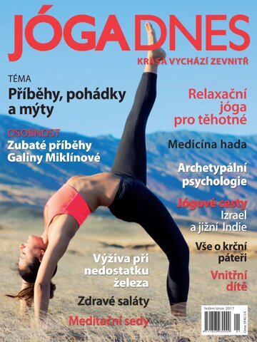 Obálka e-magazínu JÓGA DNES leden/únor 2017