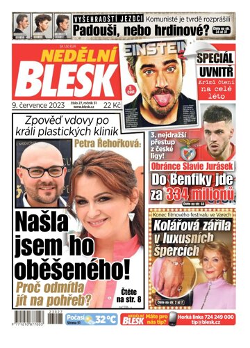 Obálka e-magazínu Nedělní Blesk 9.7.2023