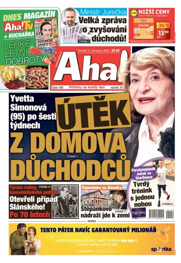 Obálka e-magazínu AHA! 11.7.2024