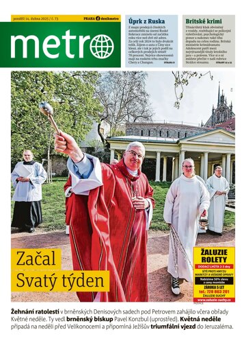 Obálka e-magazínu deník METRO 14.4.2025