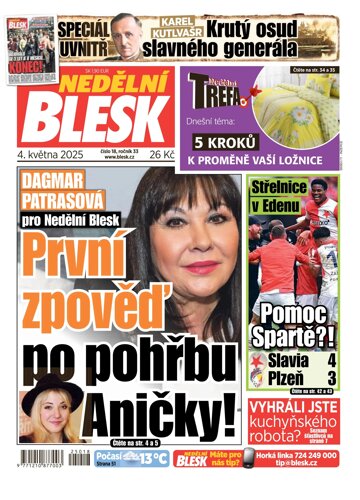Obálka e-magazínu Nedělní Blesk 4.5.2025