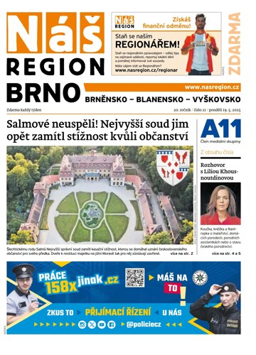 Obálka e-magazínu Náš Region - Brno 21/2025