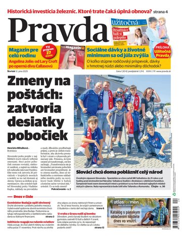 Obálka e-magazínu Pravda 12. 6. 2025